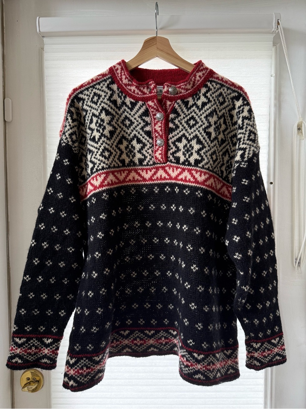 L.L. Bean Vintage Nordic Wool Sweater